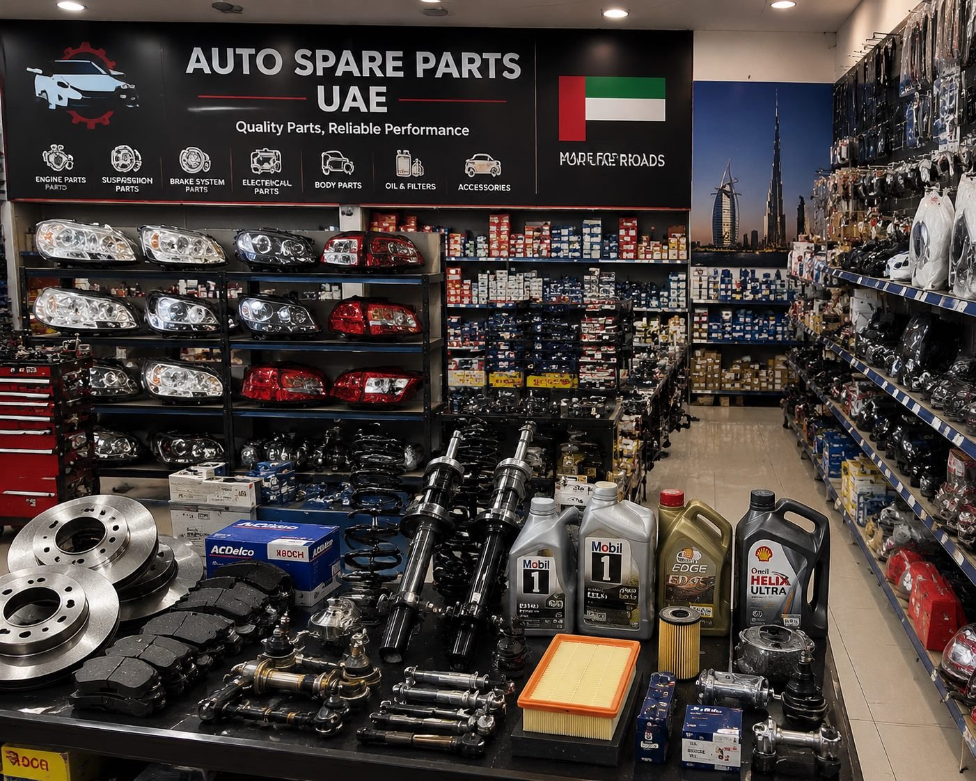 Auto spare parts and vehicle recycling service in UAE