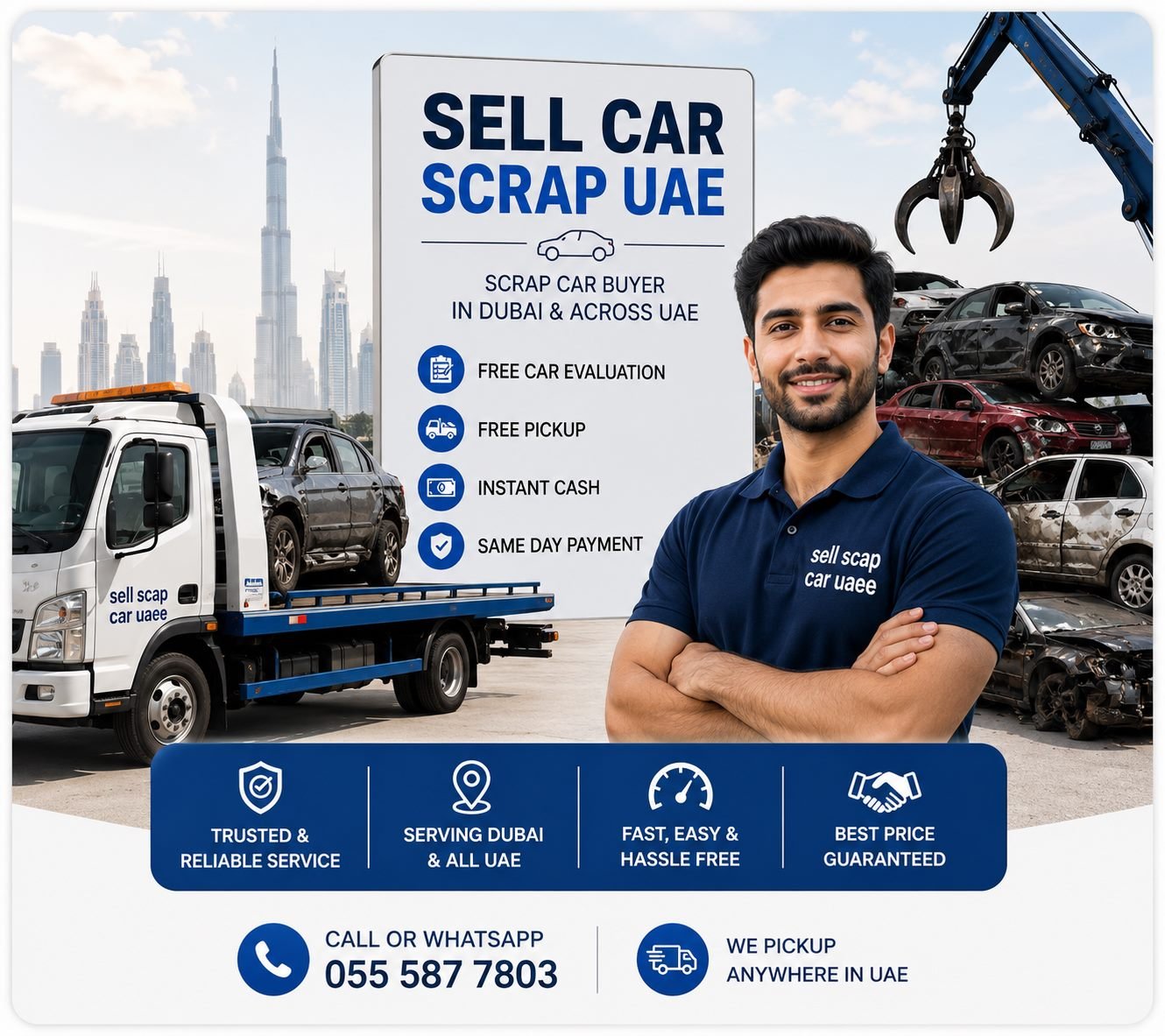 خدمة شراء سيارات السكراب في دبي