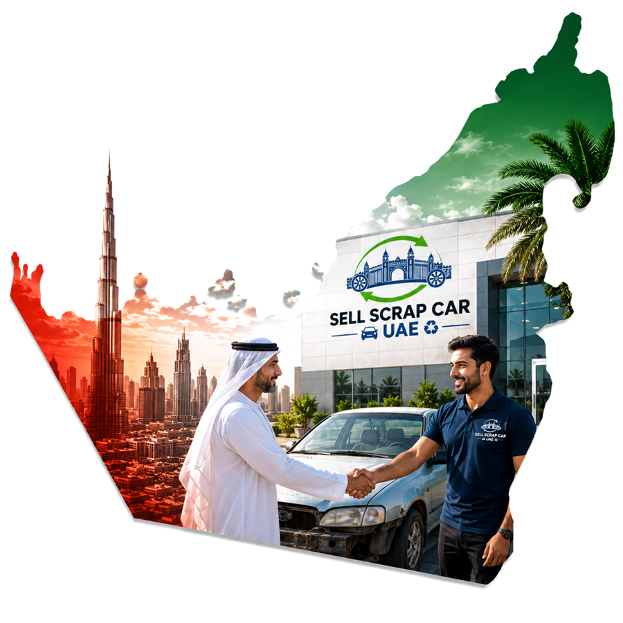 Sell Scrap Car UAE - trusted scrap car buyer coverage across Dubai, Sharjah, Abu Dhabi and the UAE