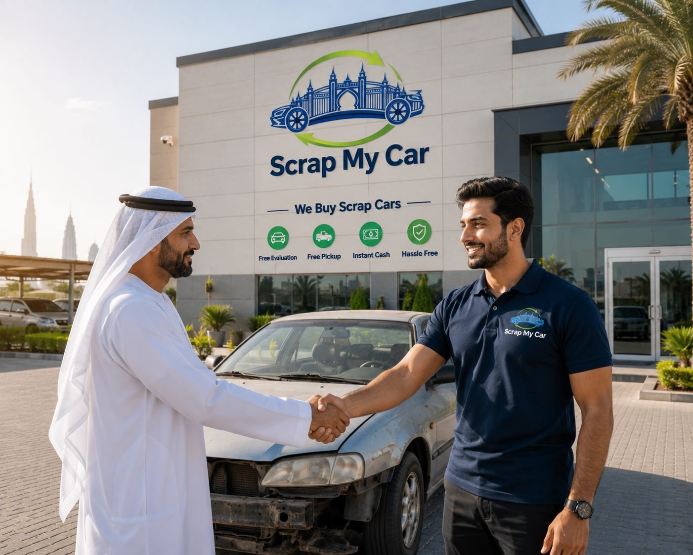 Car with heavy traffic fines purchased by scrap car buyers in UAE