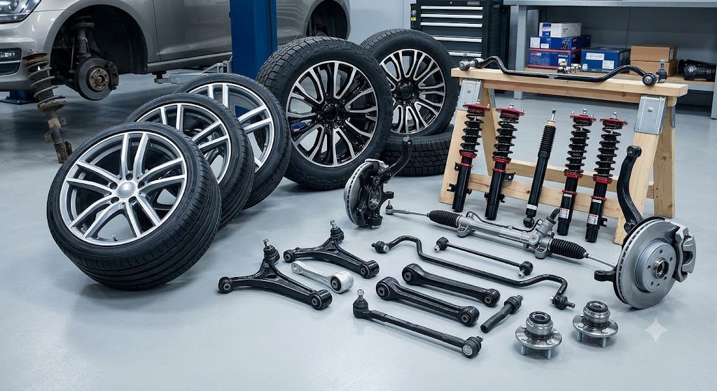 Used suspension and wheels UAE